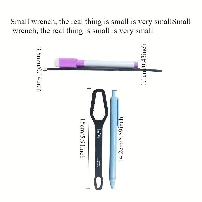 Double-Head Adjustable Wrench | 3–17mm Repair Tool