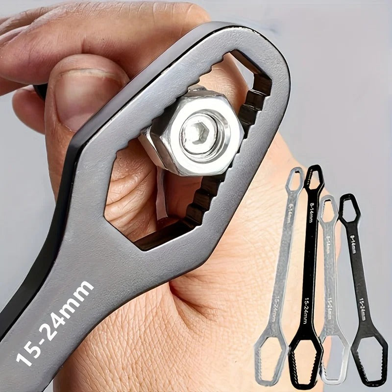 Double-Head Adjustable Wrench | 3–17mm Repair Tool