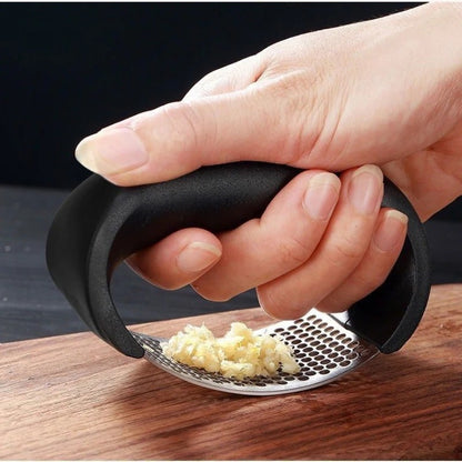 Stainless Steel Garlic Press | Easy Crush & Mince Tool