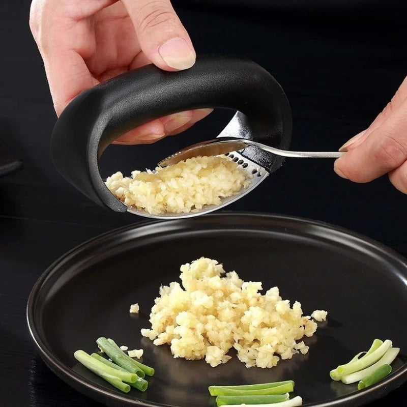 Stainless Steel Garlic Press | Easy Crush & Mince Tool