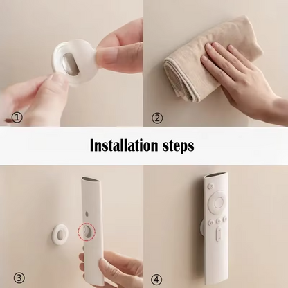 3pcs No Drill Magnetic Remote Holder